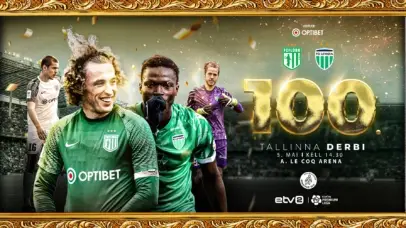 DERBI 100: FC Flora vs FCI Levadia A. Le Coq Arenal sellel pühapäeval