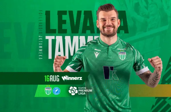 FCI Levadia faces Tartu JK Tammeka in a Premium Liiga home match.